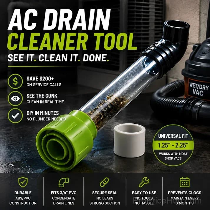 AC Drain Cleaner - Clear Clogs in Minutes, No Plumber Needed - Main