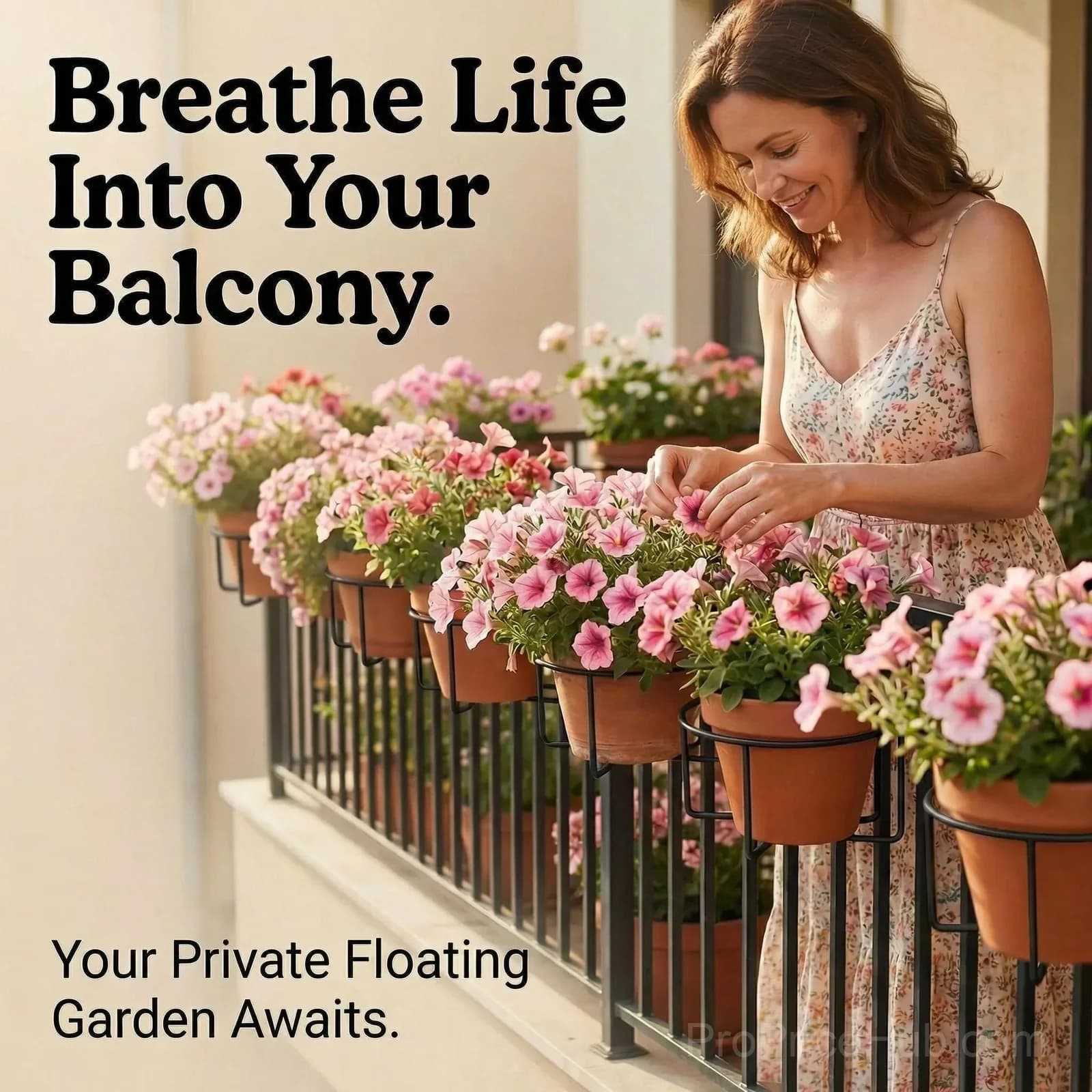 Railing Plant Hanger for Balcony, 1 Piece - Alt