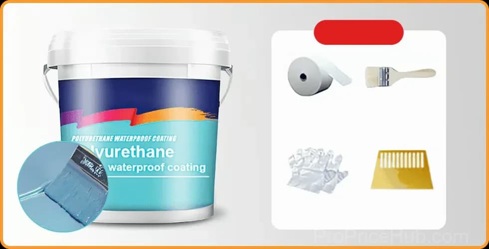Polyurethane Waterproof Leak Repair Coating, Black, 300g - View 16
