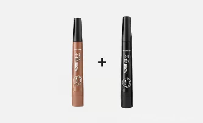 Waterproof 4-Tip Beard and Eyebrow Pen, Light Brown - View 19