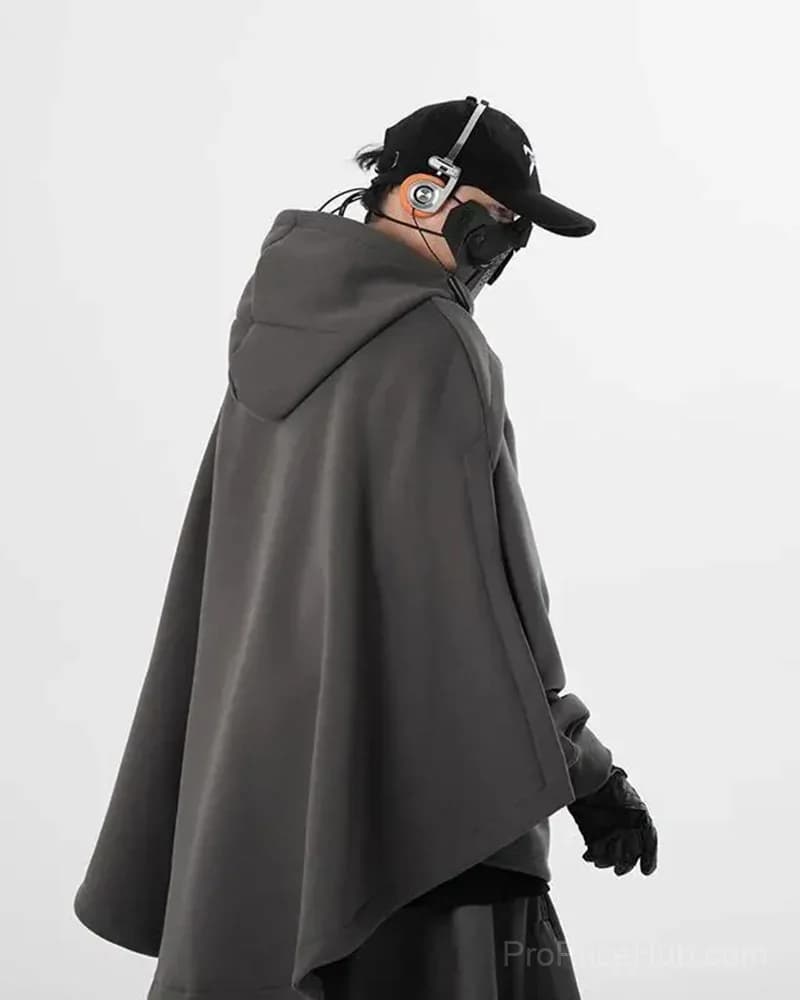 Big & Tall Men's Heavy Industry Fake Two-Piece Hooded Sweatshirt Coat - View 10