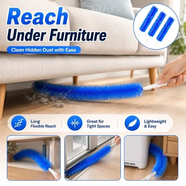 Washable Bendable Microfiber Duster for Ceiling Fans & Vents - Alt