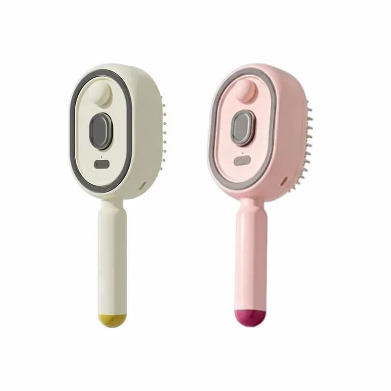 Nano-Mist Electric Scalp Massage Air Cushion Comb, White - View 2