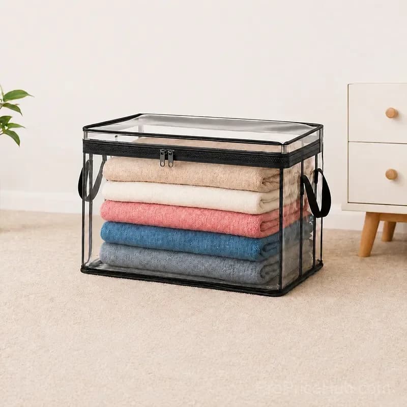 Large Heavy-Duty Thick Plastic Clear Storage Bag for Clothes, Moving & Storage - View 14