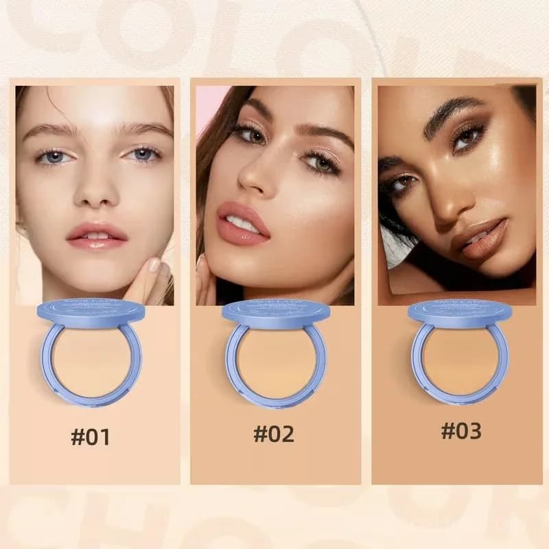 Matte Finish Compact Powder - Classic Ivory Shade #01 - View 4