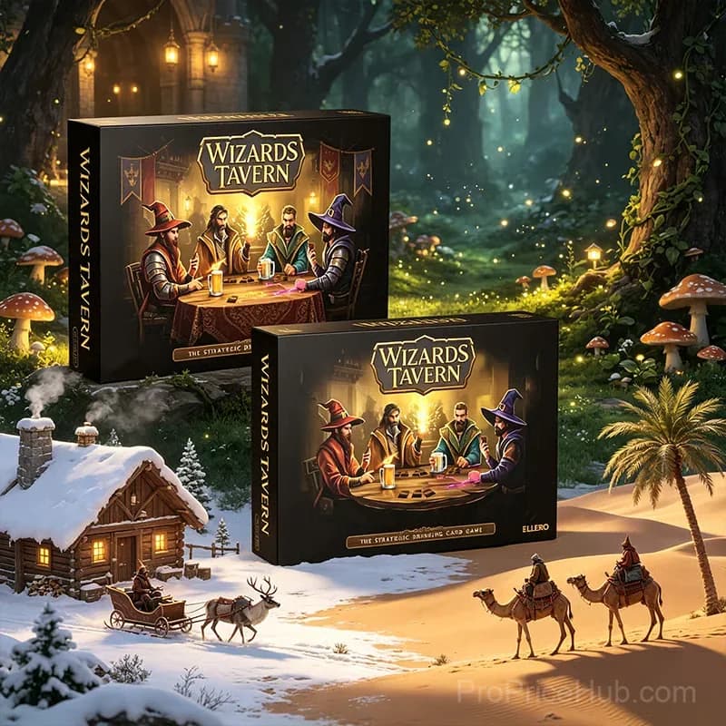 Wizards Tavern Fantasy Drinking Game with Dice and Spells - Alt
