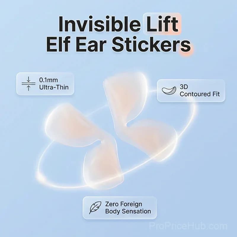 4D Shaped Non-Slip Elf Ear Support Stickers - Main