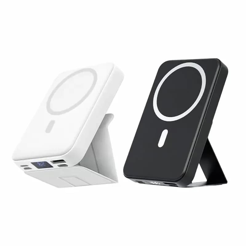 Wireless Magnetic Portable Power Bank, Black - View 6