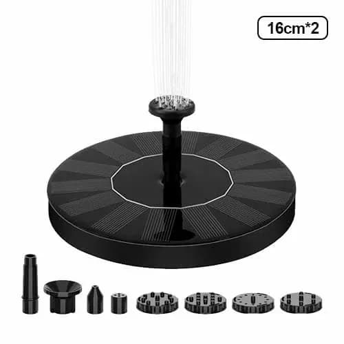 Solar Fountain Pump for Garden Decor, 16 cm Diameter - Alt