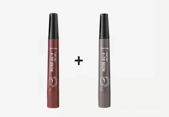 Waterproof 4-Tip Beard and Eyebrow Pen, Light Brown - View 33