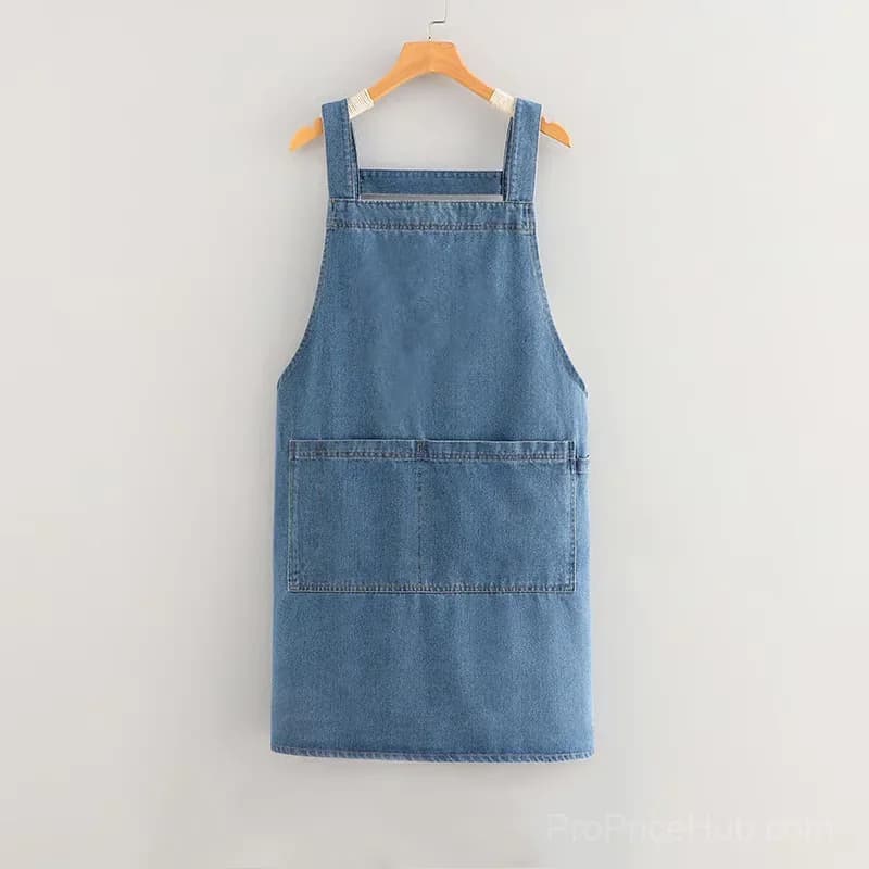 Adult Jour Lightweight Cotton Apron with Pocket & Waist Strap - Main