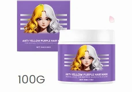 Anti-Yellowing Purple Hair Mask, 100g - Main