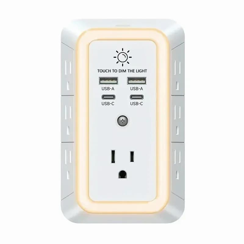 10-in-1 ETL-Certified Surge Protector, 1 Pack - Main