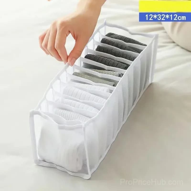 Large Grey Wardrobe Clothes Organizer for Skirts, Jeans & Coats - View 11