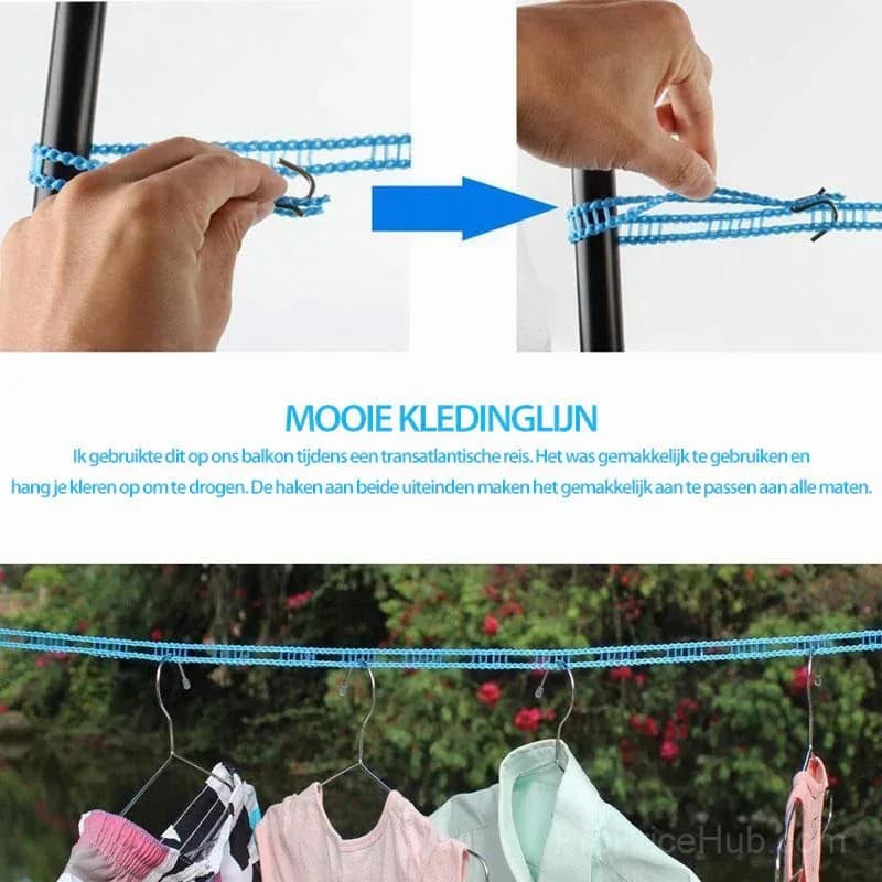 Windproof Non-Slip Clothesline - Alt