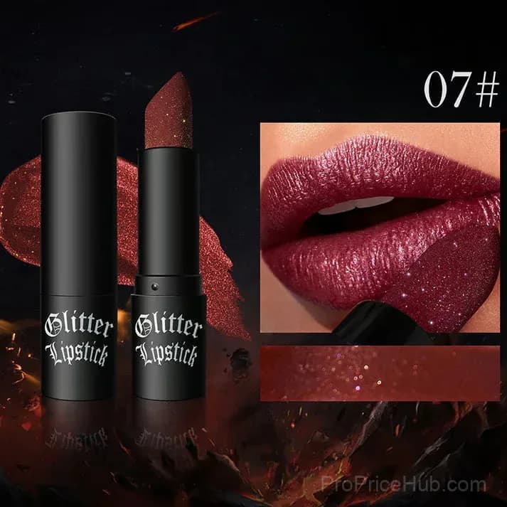 Matte Long-Lasting Lipstick with Fine Glitter - Shade 01 - View 16
