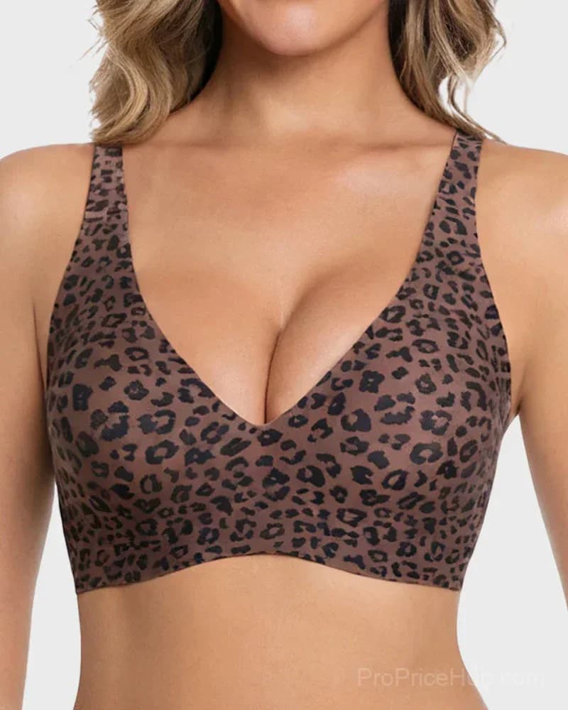 Seamless Deep V Push-Up Wireless Bra - View 13