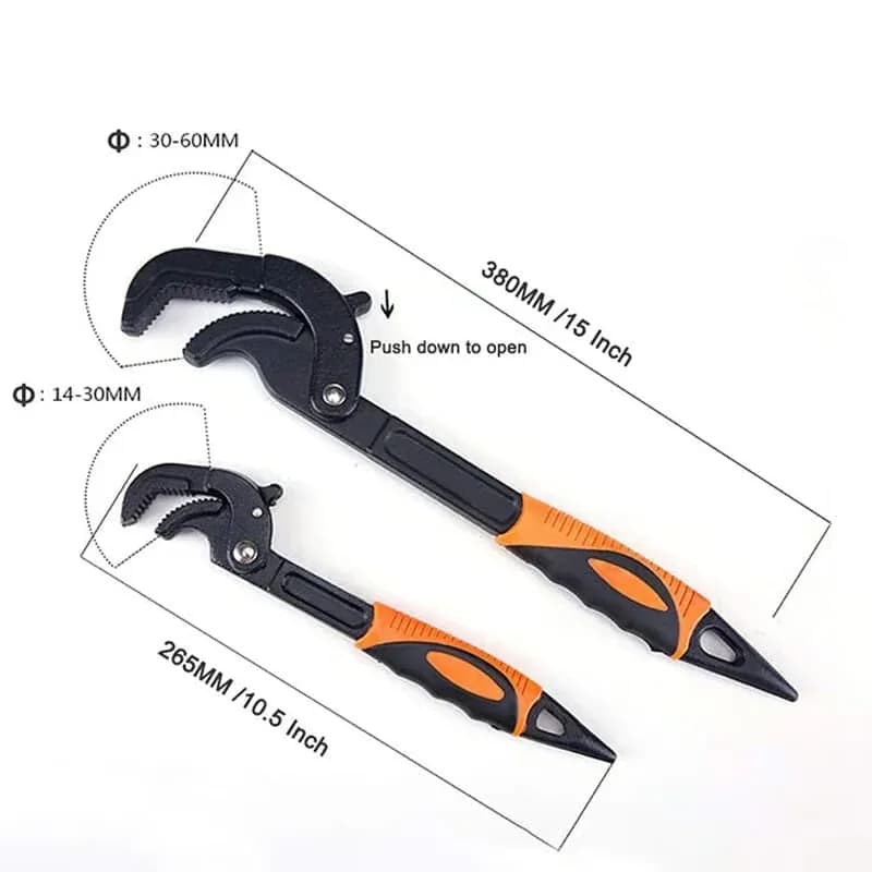 Small Universal Pipe Wrench for Pipes and Fittings - View 3