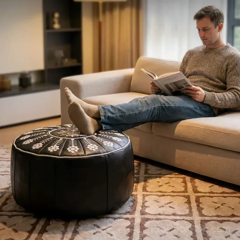 Brown Versatile Round Storage Seat, 1-Piece - View 8