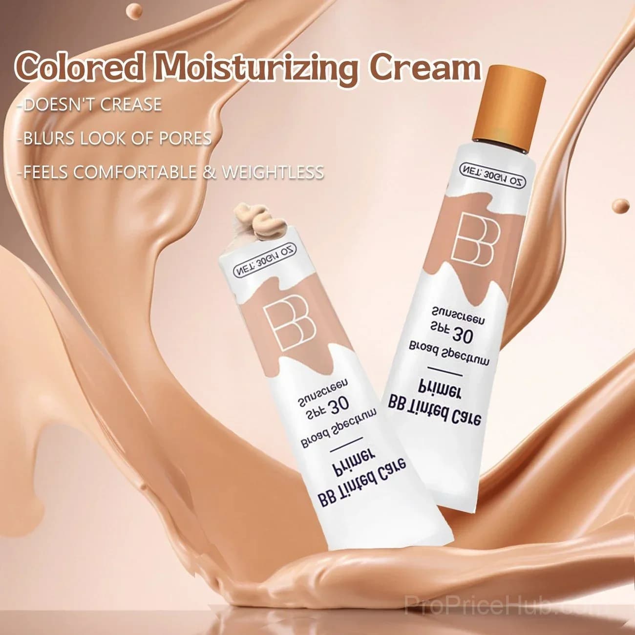 Moisturizing BB Cream Concealer SPF 30+ with Free Brush - Alt