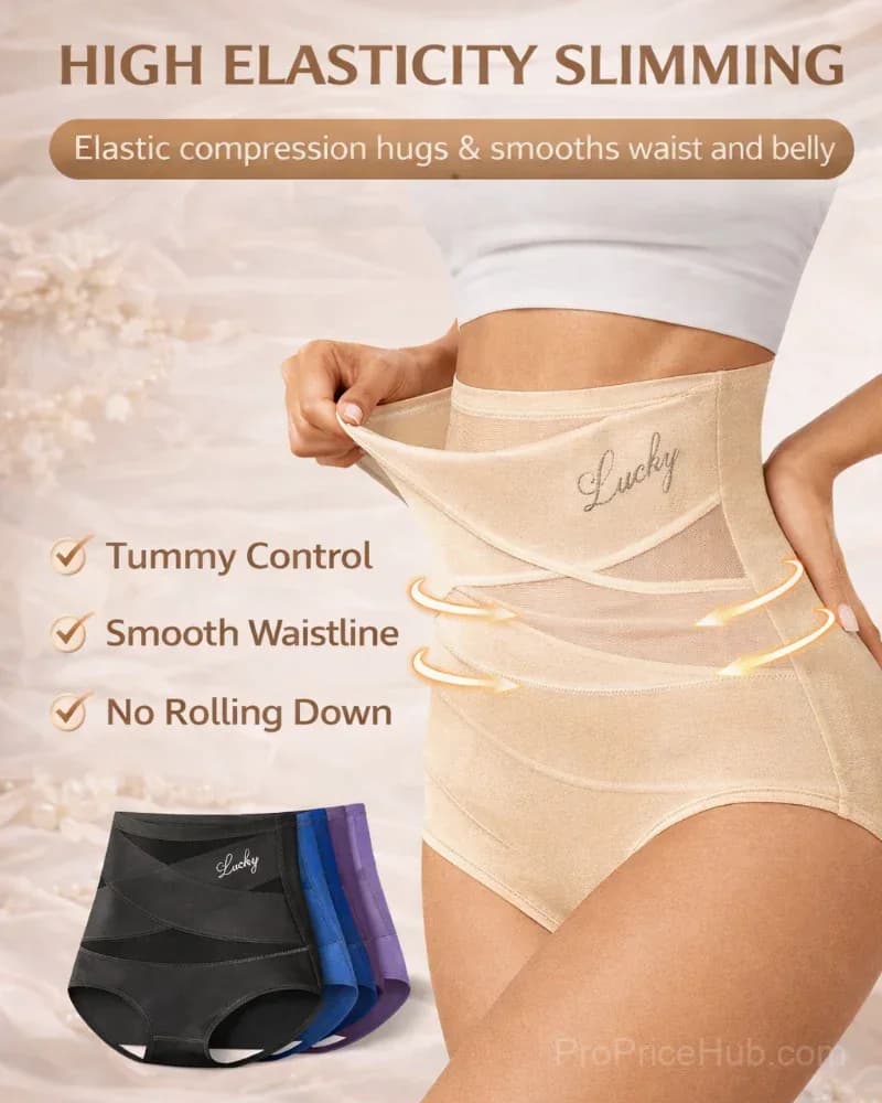 High-Waist Tummy Control Seamless Shaping Panties - Alt
