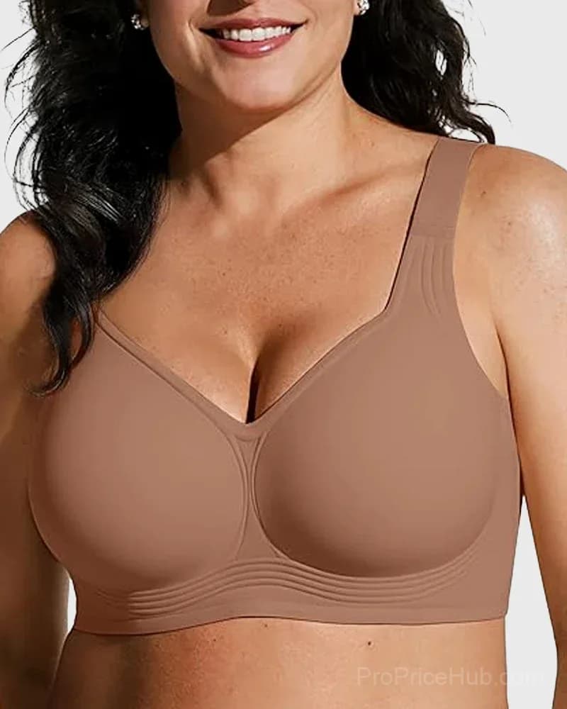 Comfortable Wireless Full Coverage Jelly Smoothing Bra - View 13