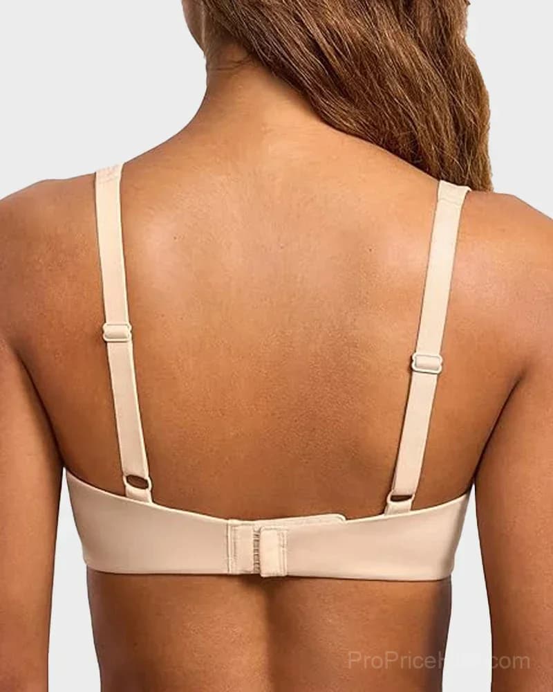Underwire Support Seamless Unlined Balconette Bra - View 18