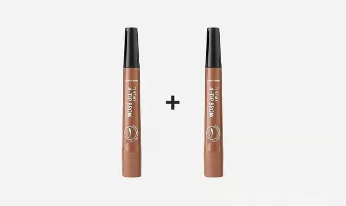 Waterproof 4-Tip Beard and Eyebrow Pen, Light Brown - Main