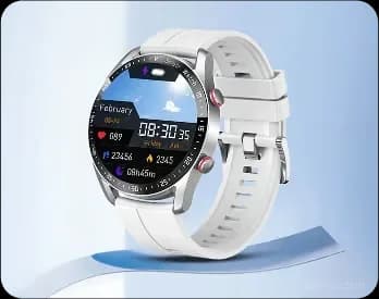 Health Monitoring Sports Smartwatch with Black Rubber Strap - View 9