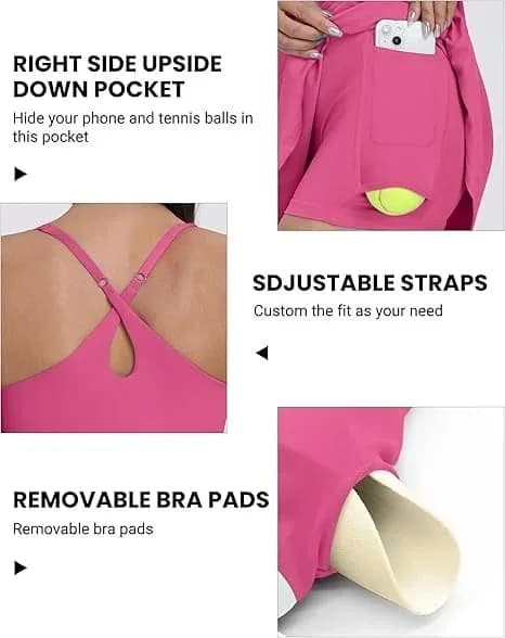 Backless Tummy Control Active Dress - View 9