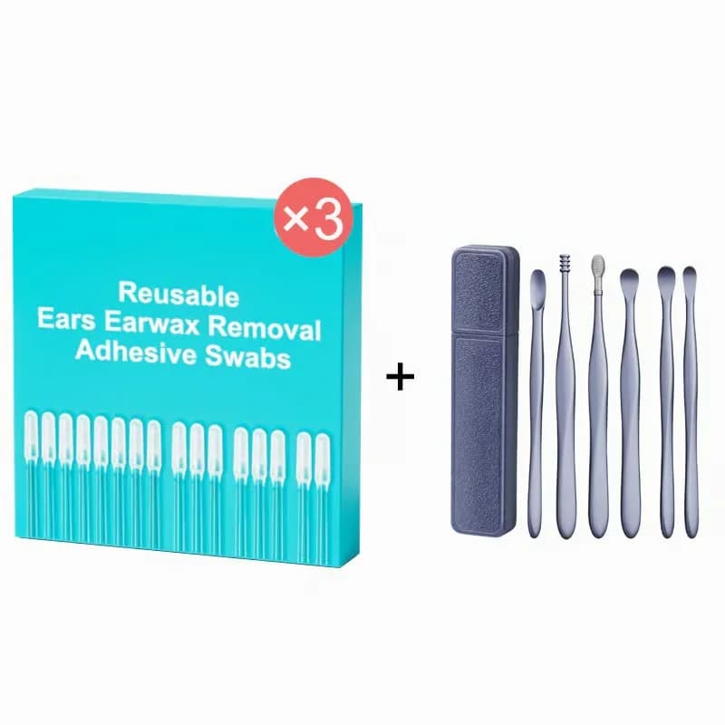 Reusable Earwax Removal Adhesive Swabs for Kids, Small, 24-Pack - View 12