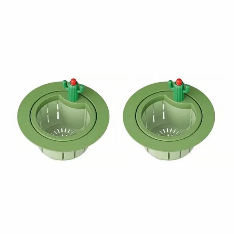Cactus Kitchen Sink Strainer Basket, Green, Large - View 5