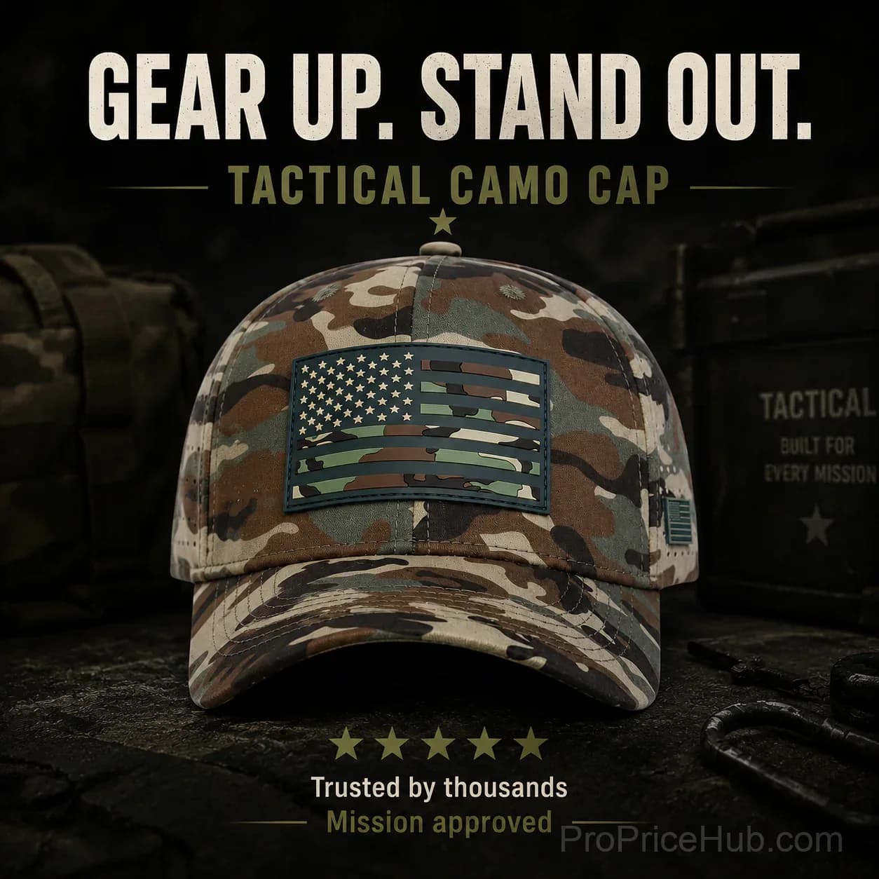 USA Flag Pattern Baseball Cap - View 5