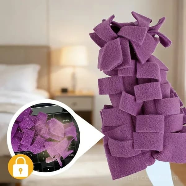 Reusable Chenille Microfiber Duster with 2 Handles & 10 Refills - Alt