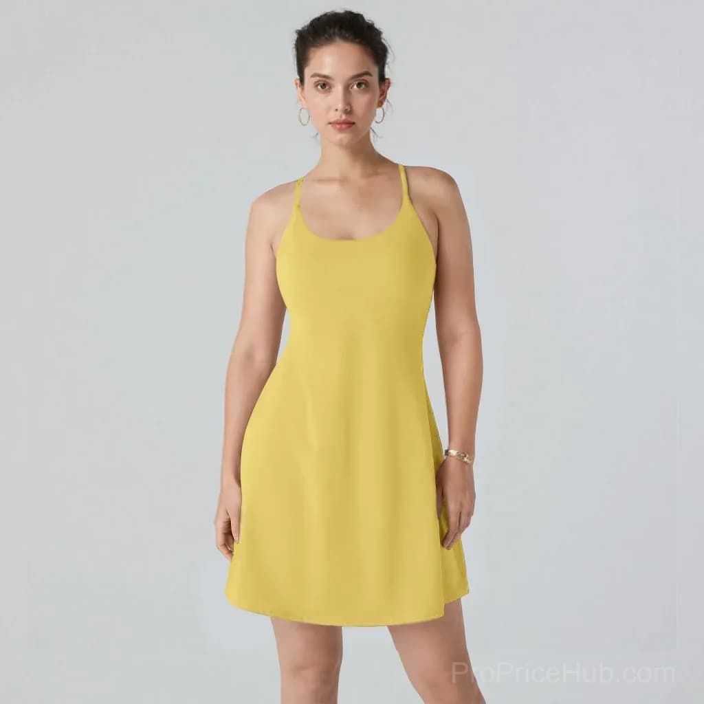 Backless Tummy Control Active Dress - View 27
