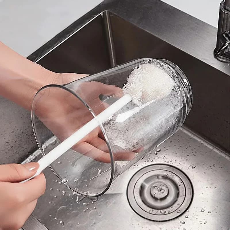 Soft Bristle Silicone Cup Cleaning Brush, 1 Pack - Main