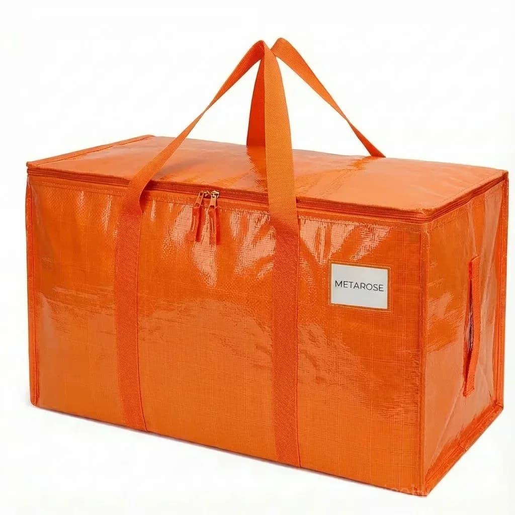 24 Gallon Extra Large Heavy Duty Foldable Moving Bag, Blue - View 11
