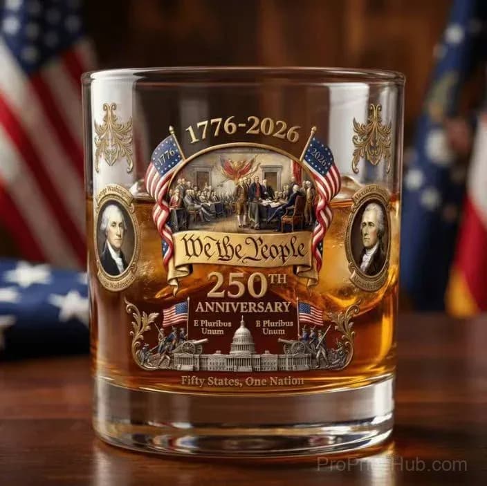 2026 USA 250th Anniversary Commemorative Glass – 1776-2026 Heritage Edition - View 11