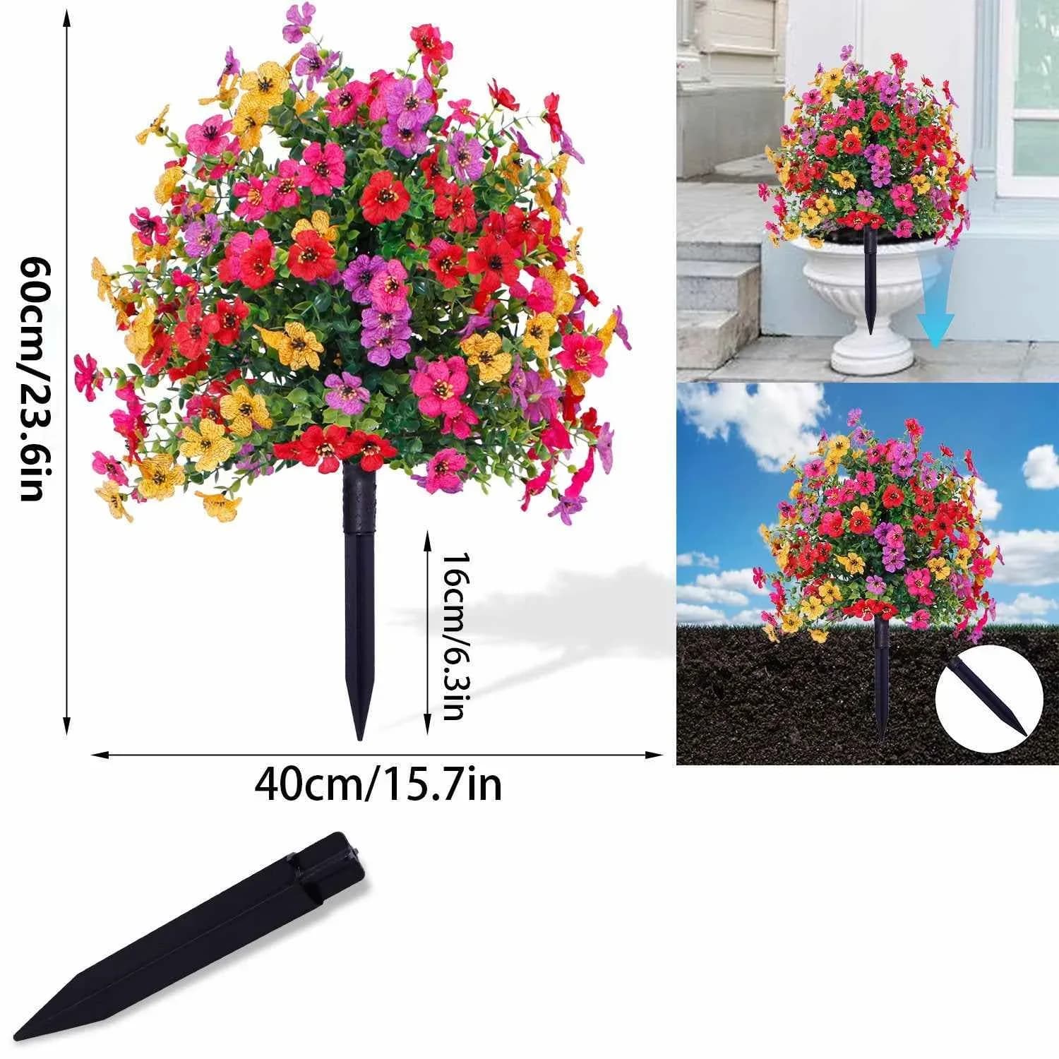 Outdoor/Indoor UV Resistant Waterproof Artificial Flower Decor - View 8