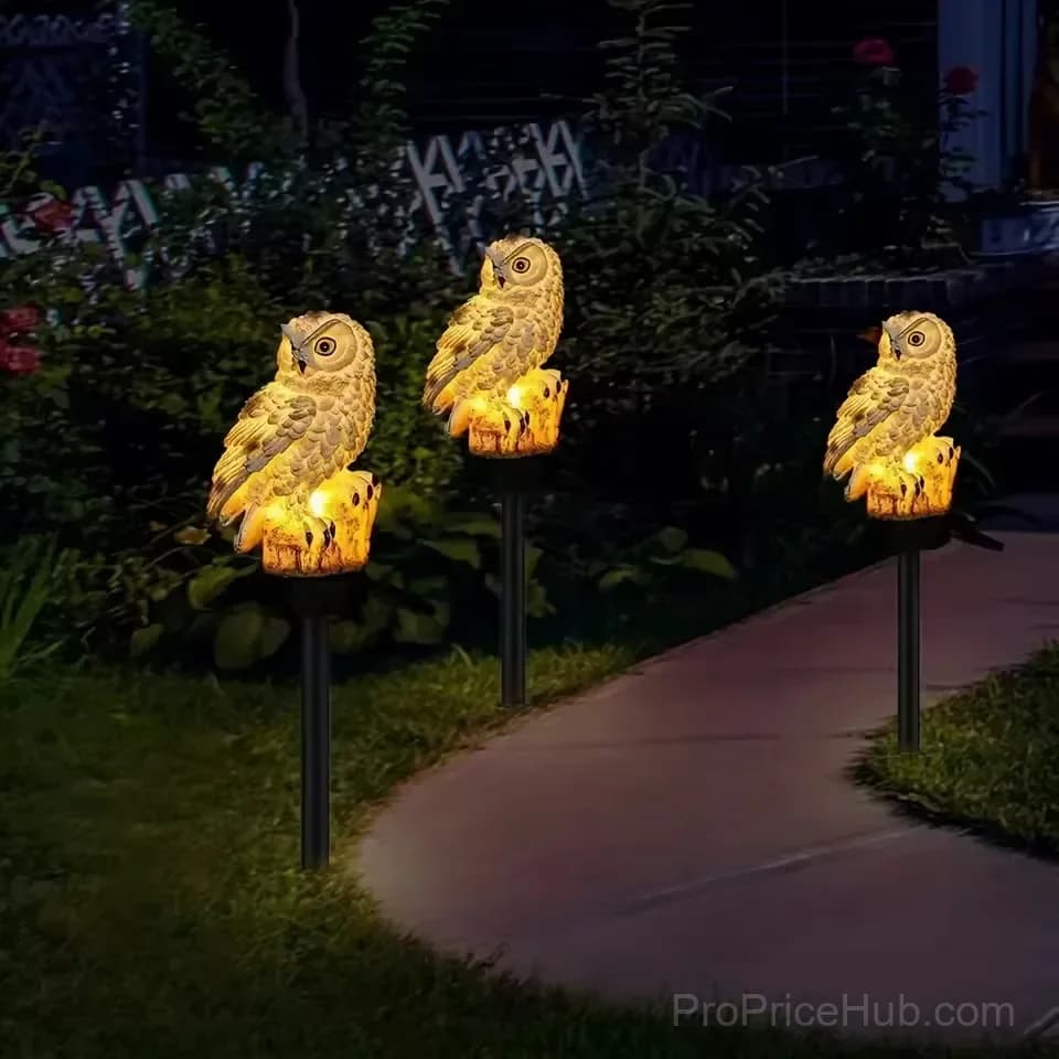 Waterproof Solar Owl Light for Garden Decor - View 4