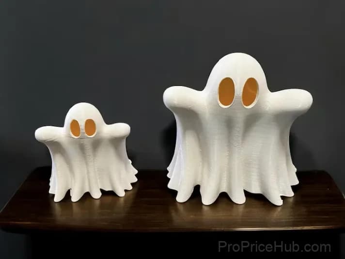 3D Printed Cute Ghost Halloween Tea Light Decorations - View 8