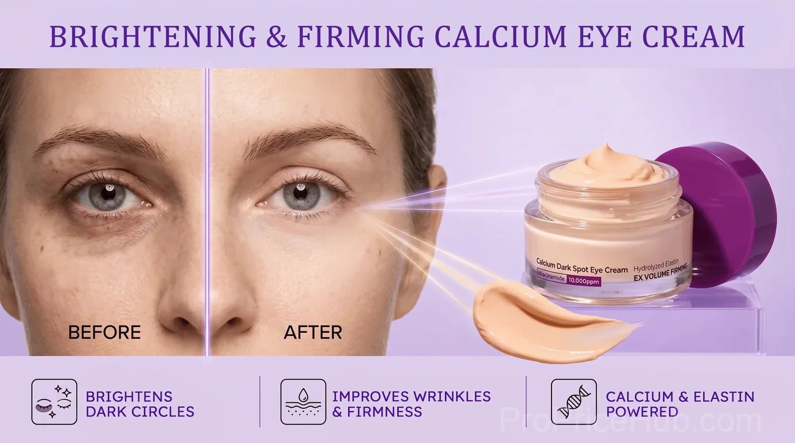 Calcium Dark Spot Eye Cream, On-the-Go, 1 Bottle - Alt
