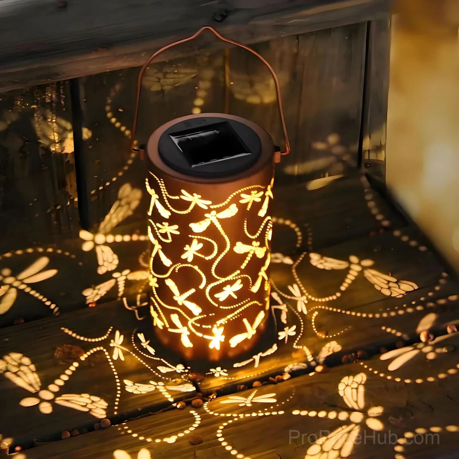 Colorful Sunflower Glow Solar Garden Lantern - View 12