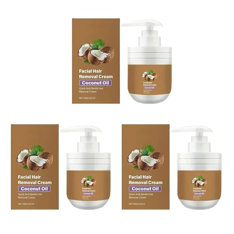 Gentle Coconut Oil Facial Hair Removal Cream, 1 Pc - View 3
