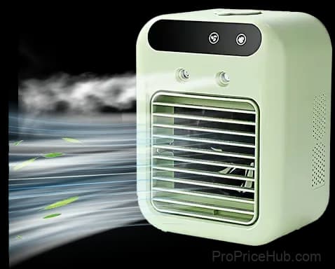 Mini Portable Air Conditioner & Humidifier, White, No Power Bank - View 12