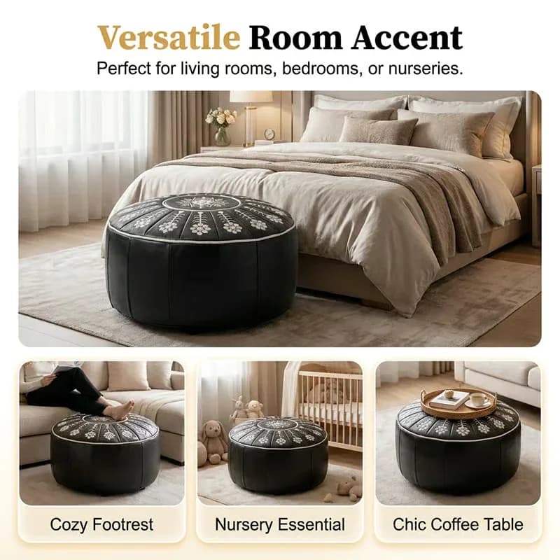 Brown Versatile Round Storage Seat, 1-Piece - View 6