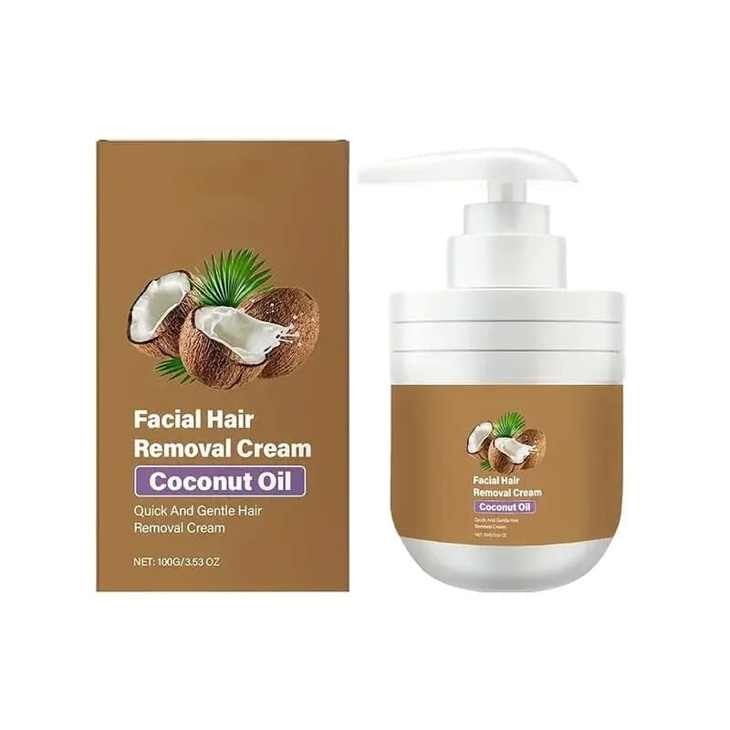 Gentle Coconut Oil Facial Hair Removal Cream, 1 Pc - Main