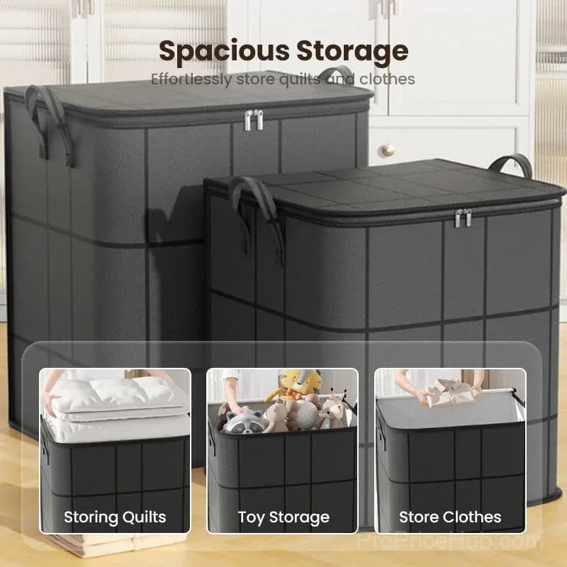 Dust Cover Duvet and Bedding Storage Bag – Large Capacity, Non-Woven Fabric, Foldable - View 3