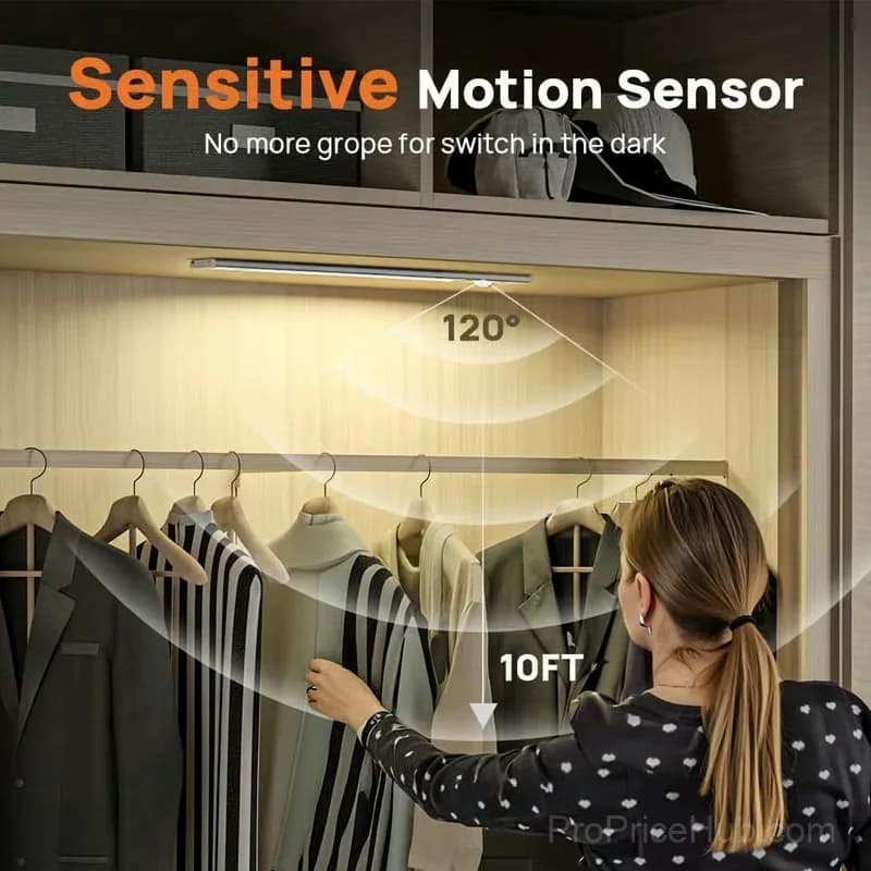 Rechargeable Motion Sensor LED Lights, 1 Set - Alt