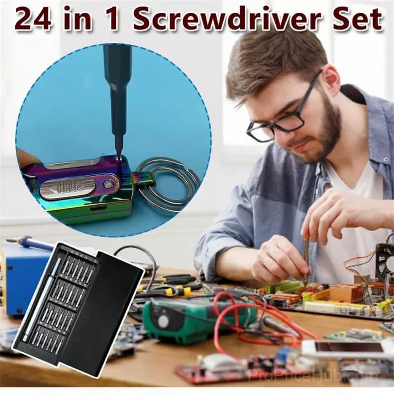 24-in-1 Multi-Bit Screwdriver Set Hand Tool Kit - View 2